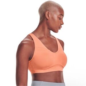 Under Armour Orange Infinity 2.0 High Women's Sports Bra